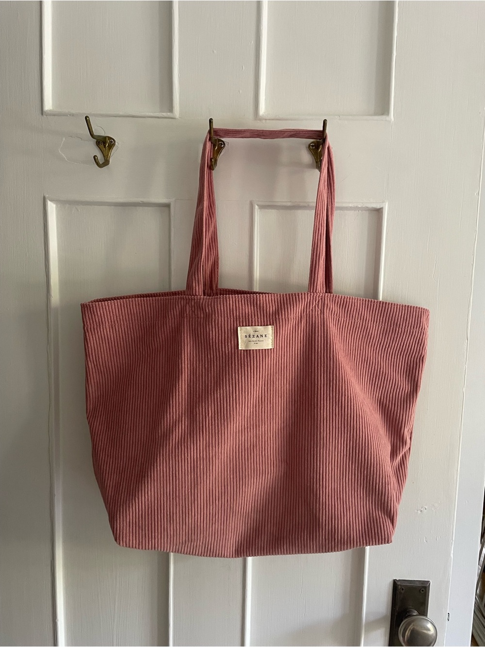 Sezane Corduroy Tote Bag